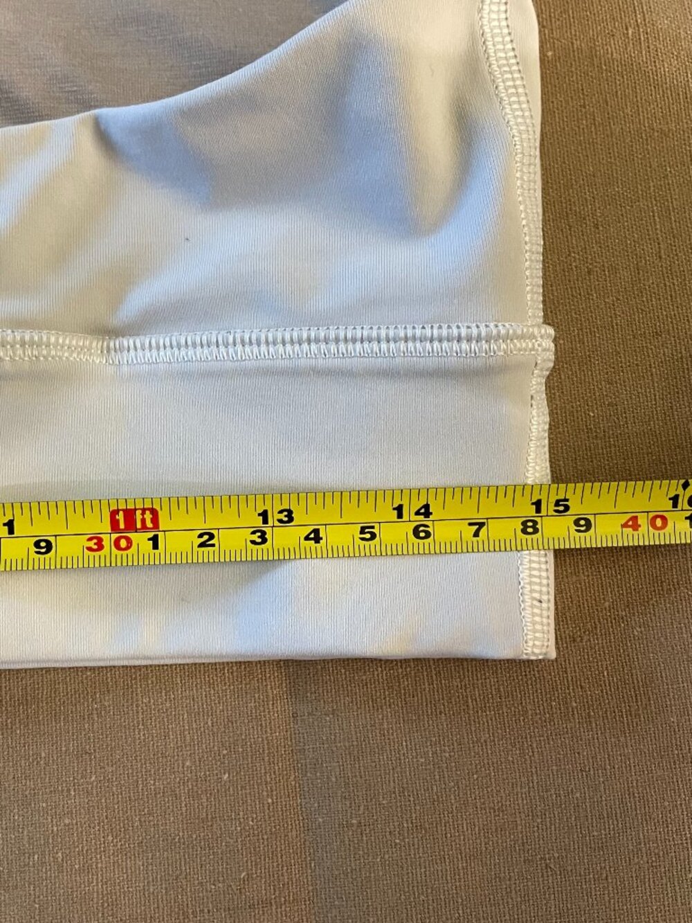 Lululemon Sports Bra Sz 12 White Energy Longline Yoga Gym Luxtreme - Picture 5 of 8